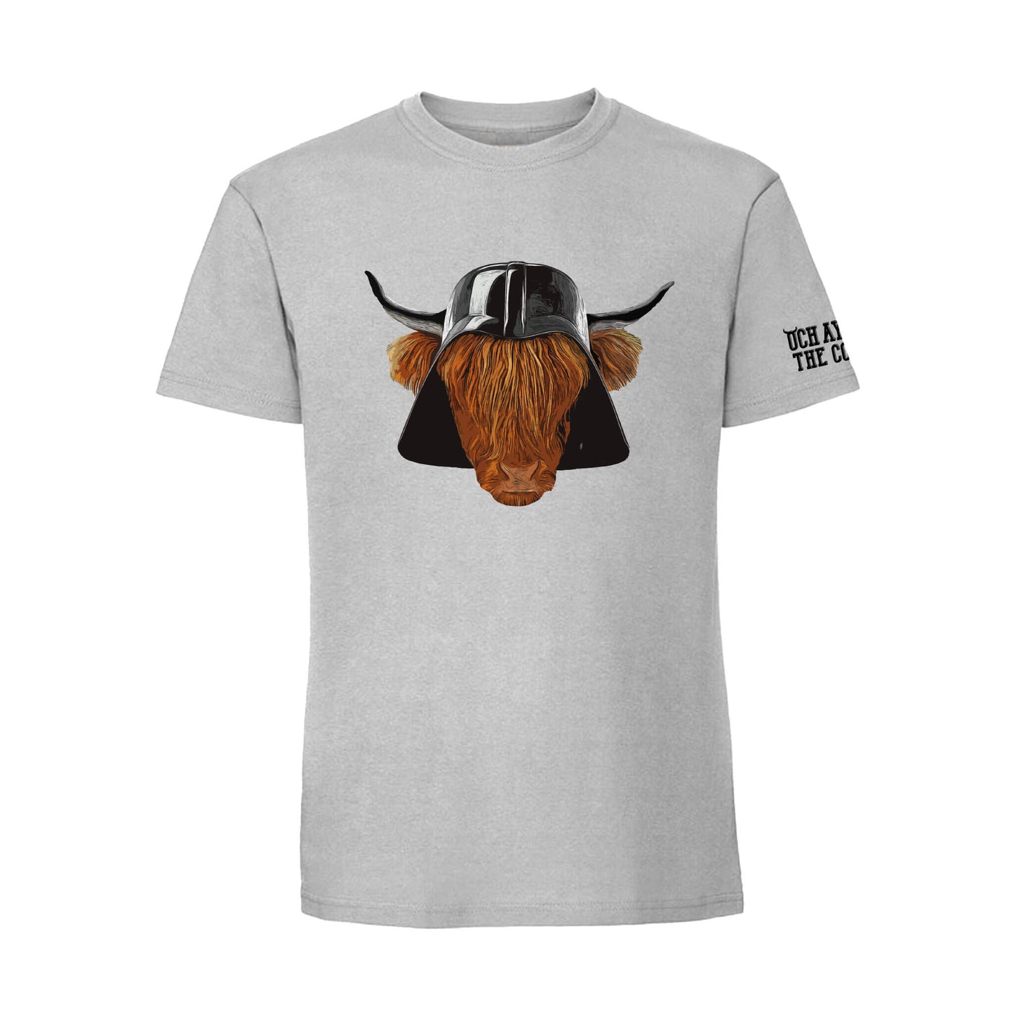 Calf Vader Kids T-Shirt | Heater Grey | Och Aye The Coo