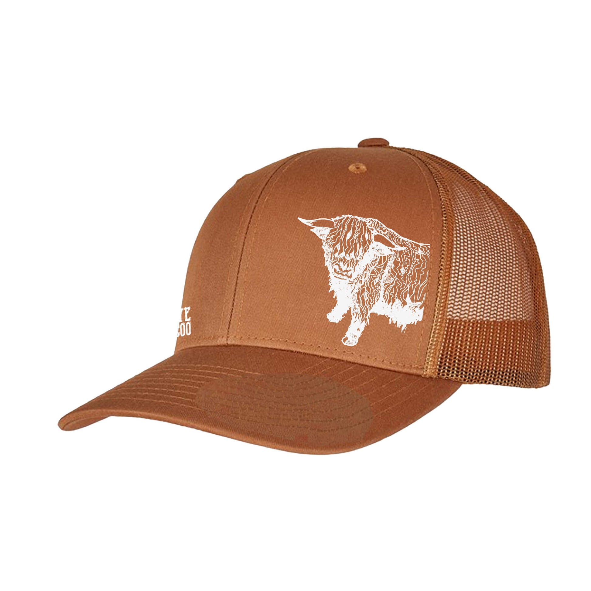 Cooz The Noo Retro Trucker Cap | Caramel | Och Aye The Coo