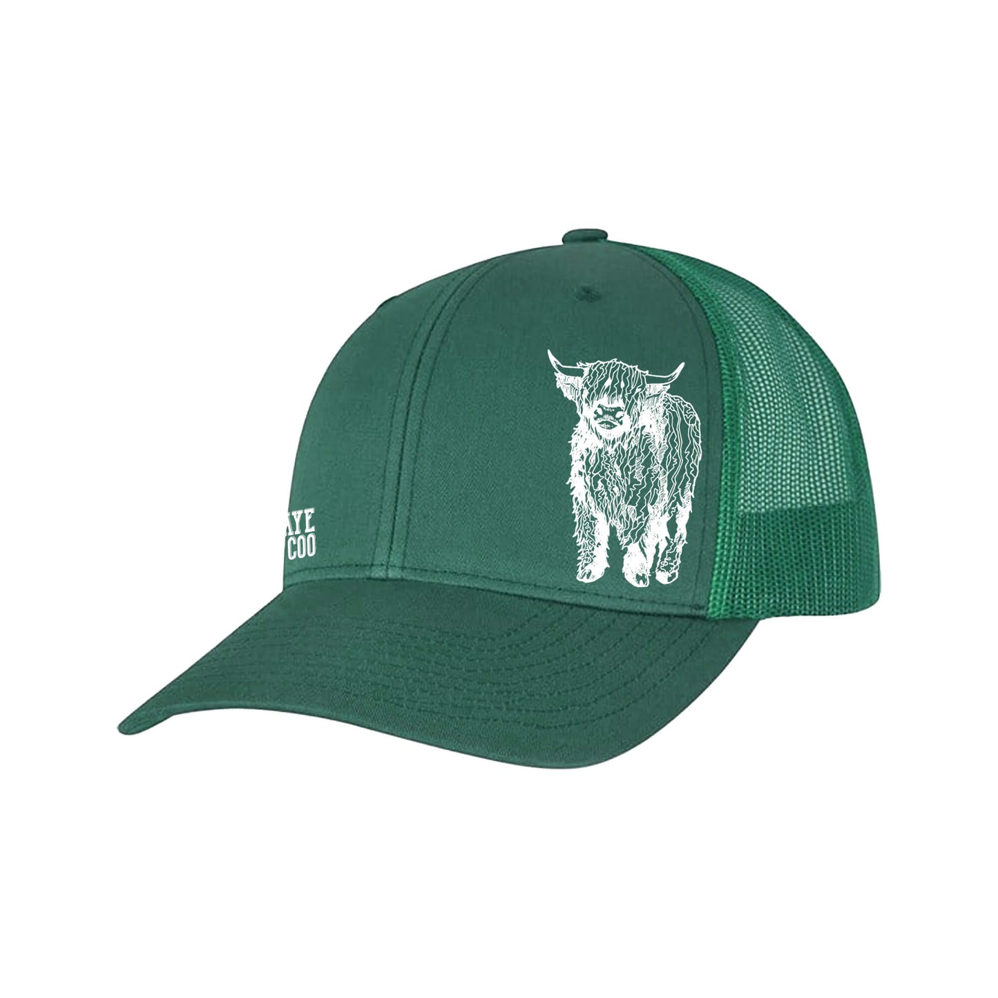 Cooz The Noo Retro Trucker Cap | Ever Green | Och Aye The Coo