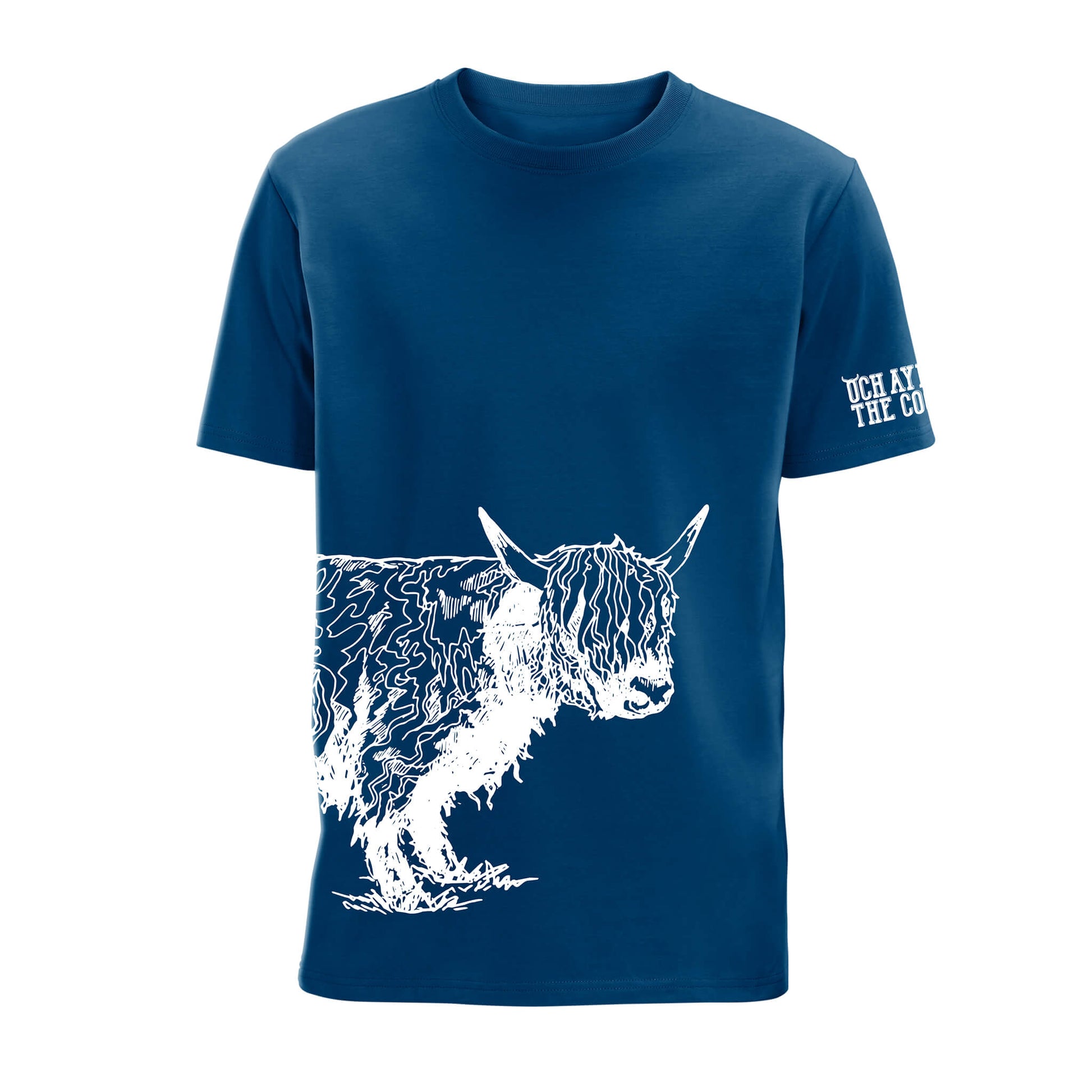 Coos The Noo T-Shirt | Mountain Blue | Och Aye The Coo