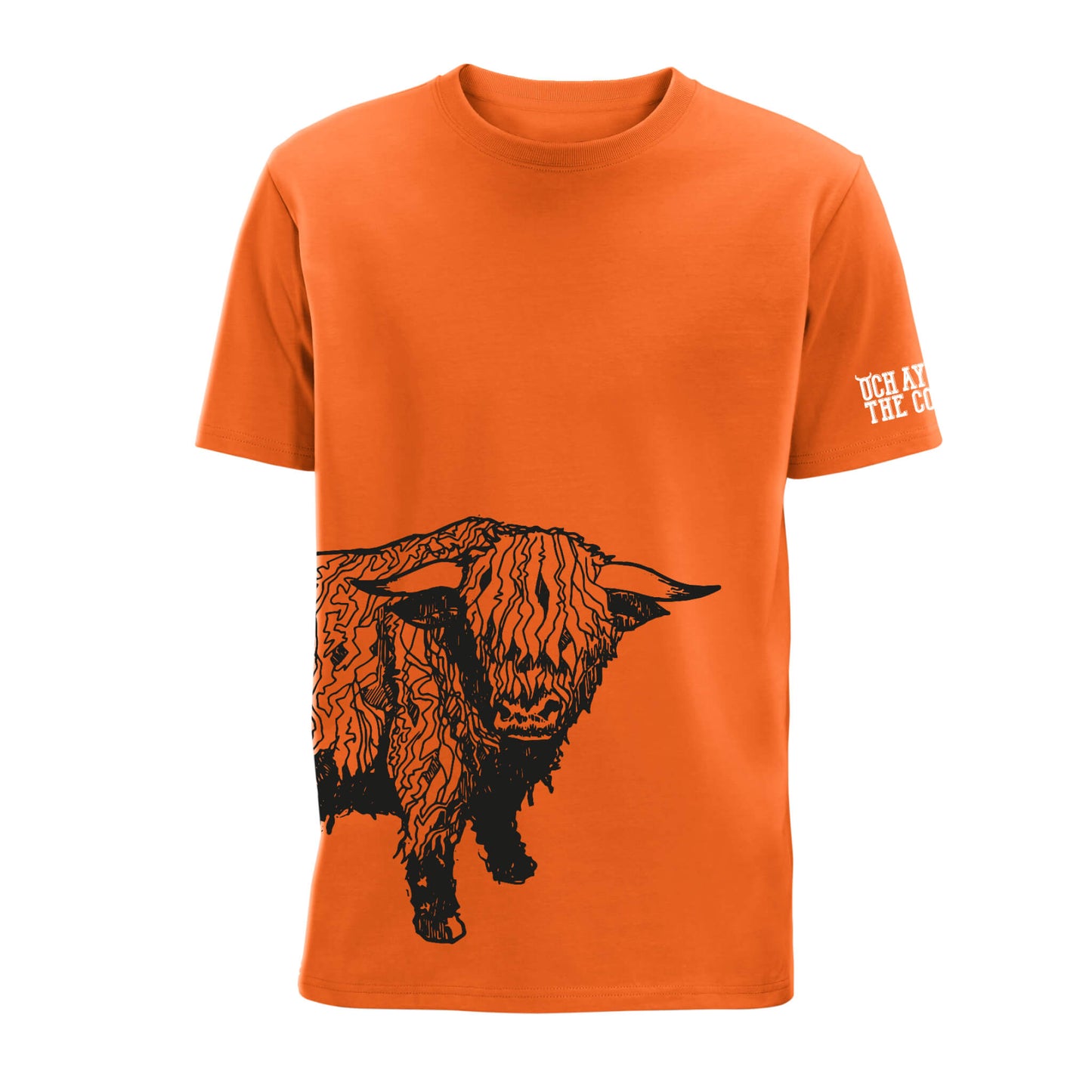 Coos The Noo T-Shirt | Orange | Och Aye The Coo