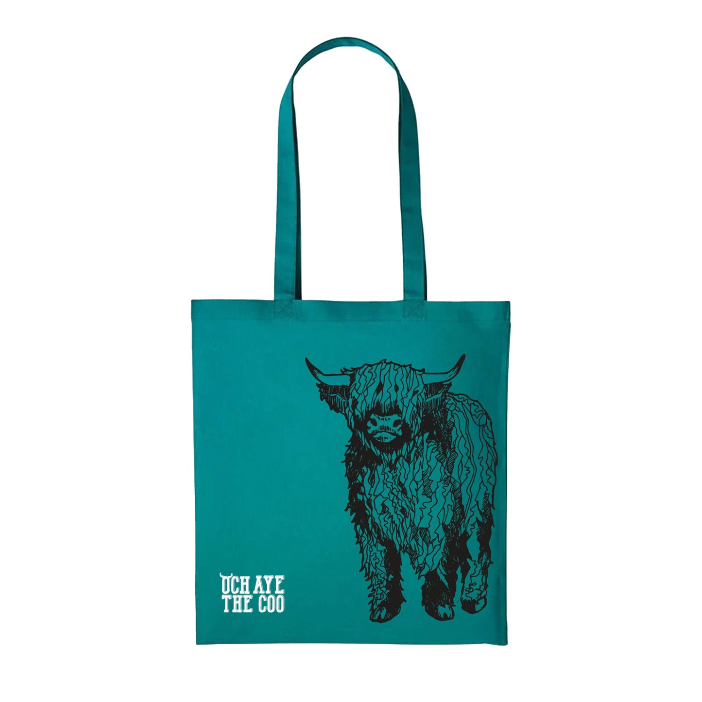 Coos The Noo Tote Bag | Jade | Och Aye The Coo