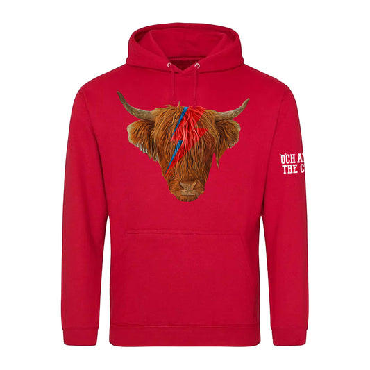 David Moowie Hoodie | Red | Och Aye The Coo