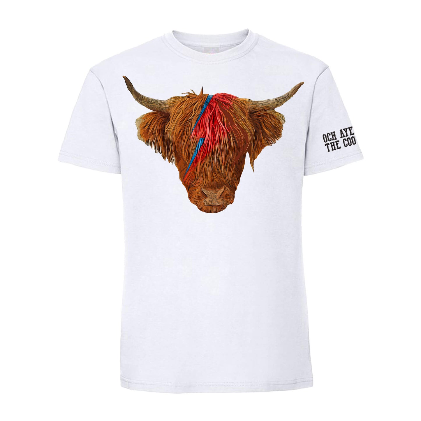 David Moowie T-Shirt | White | Och Aye The Coo