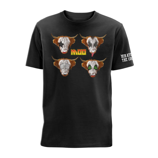 Moo T-Shirt | Black | Och Aye The Noo