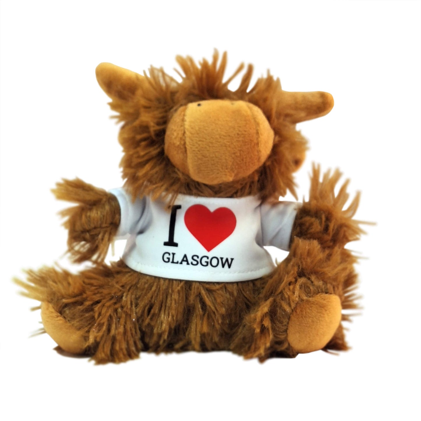 Personalised I (Heart) Plush Keyring | Och Aye The Coo