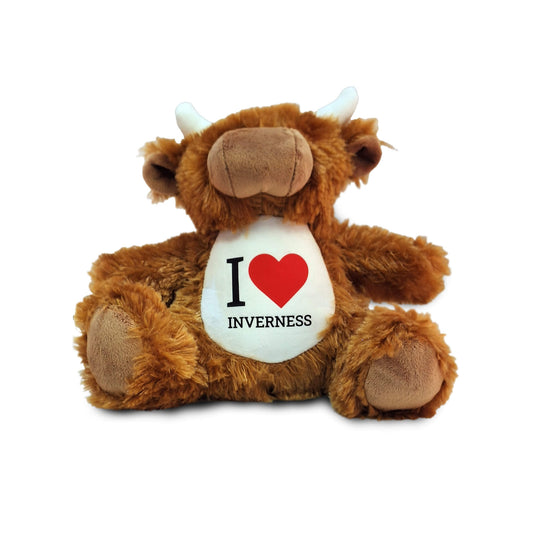 Personalised I (Heart) Plush Highland Coo | Och Aye The Coo